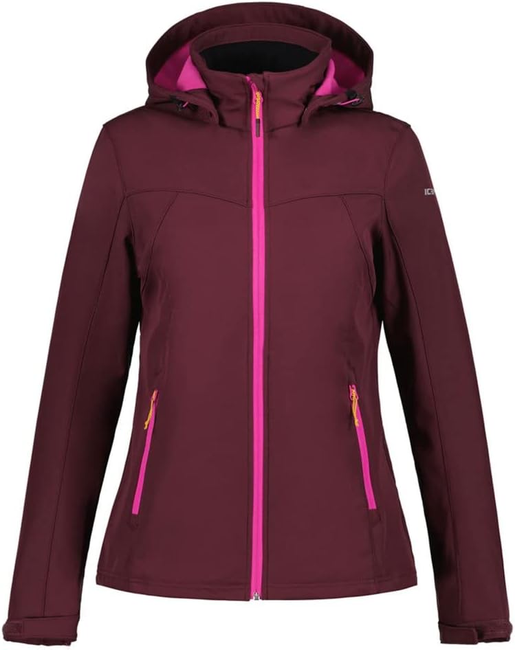 ICEPEAK Damen Brenham Softshell Jacke 36 Rot, 36 Rot