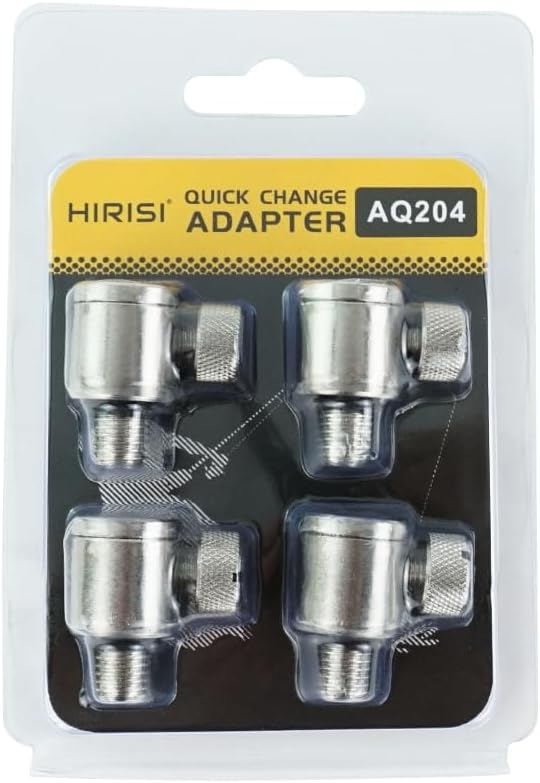 Hirisi Tackle 4 x Karpfenangeln Schnellwechsel Verbinder für Rod Pod Edelstahl