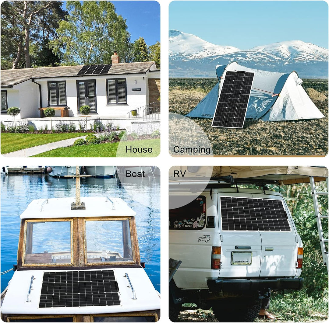 100W Flexible Solar Panel Monokristallines Solarmodul Solarpanels sind geeignet für utdoor Ladegerä