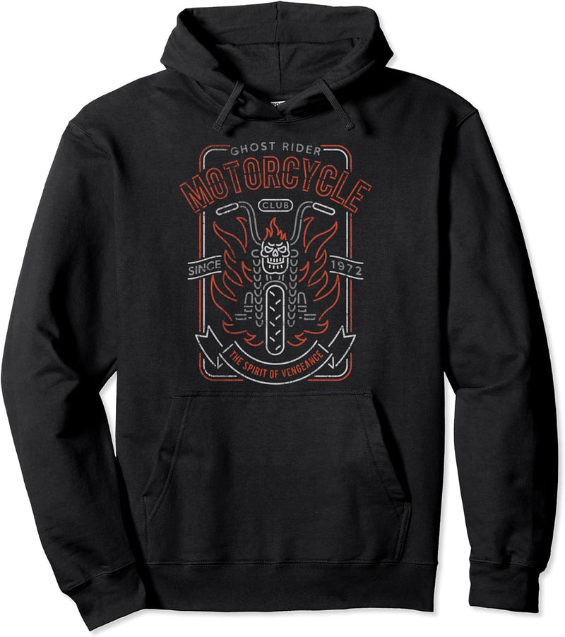Marvel Ghost Rider Motorcycle Club Since 1972 Pullover Hoodie
