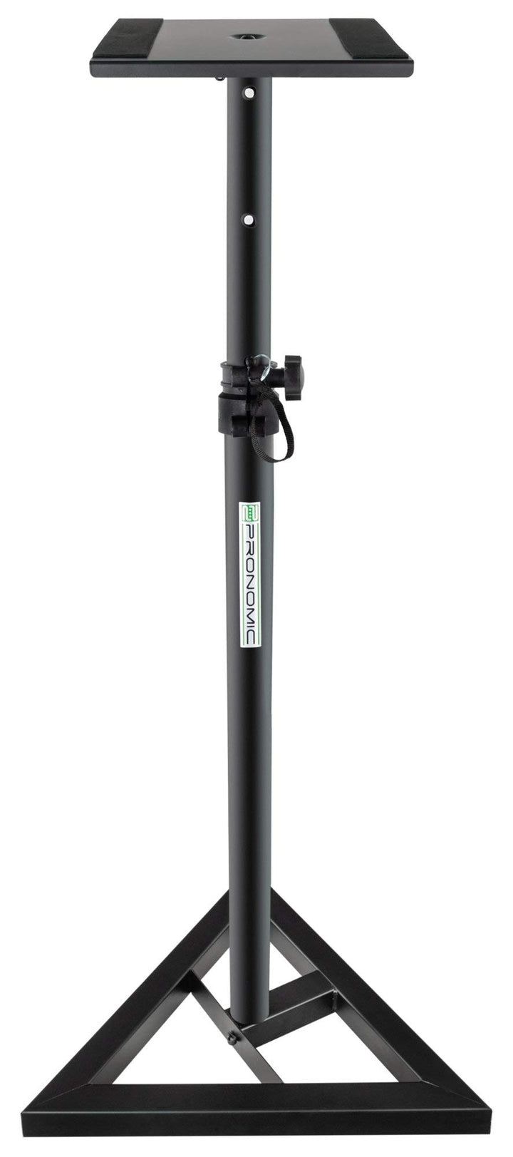 Pronomic SLS-10 Stativ für Studio Monitor Ständer (Höhenverstellbar 80 cm bis 130 cm, Dreiecksbasis,