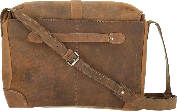 Harolds Antik Kuriertasche 37 cm Natur