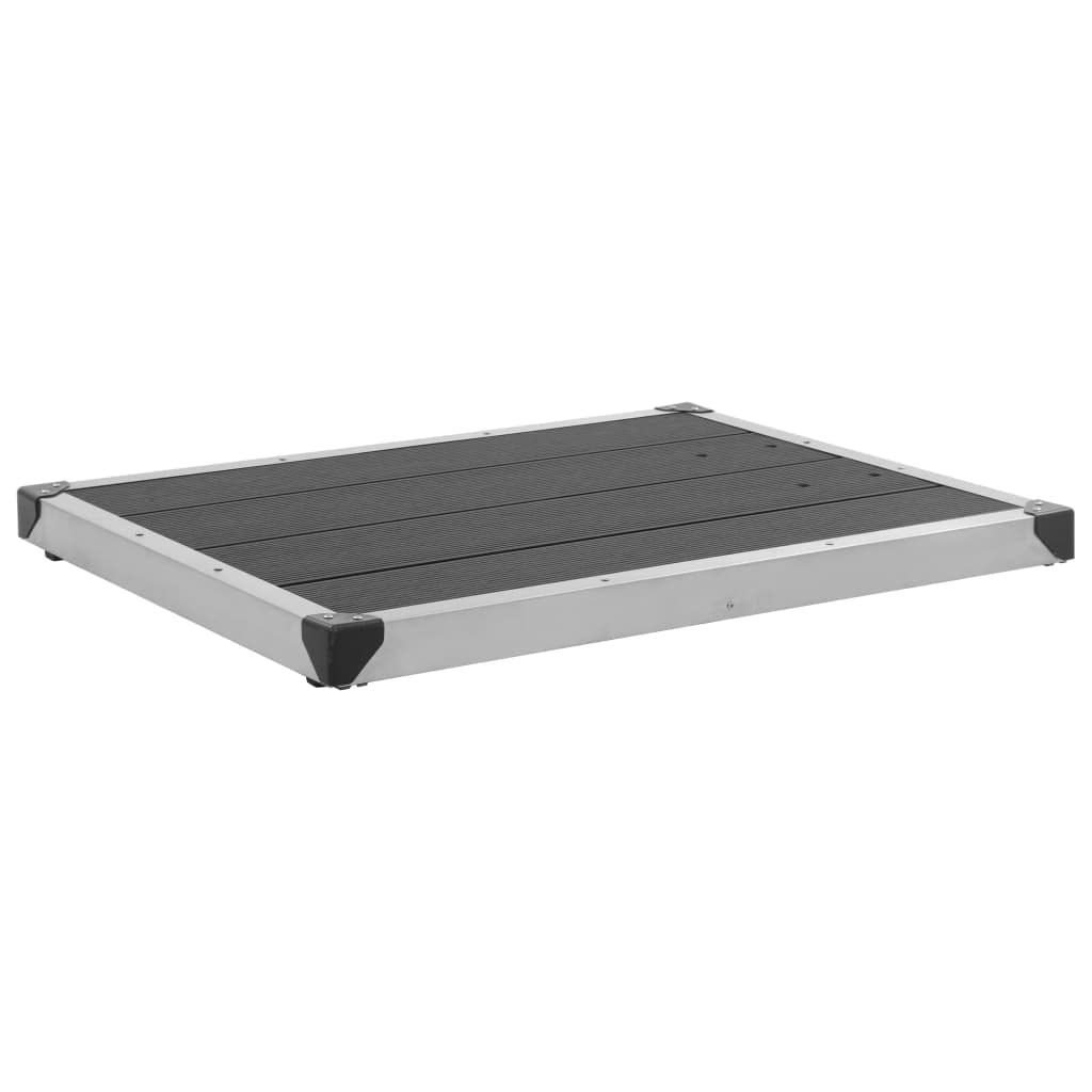 vidaXL Garten Duschwanne mit Lattendesign für 1 Person Bodenelement für Solardusche Gartendusche Poo