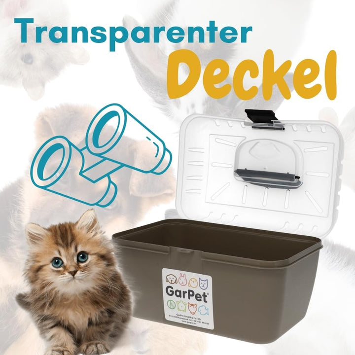 2er Set Transportbox Kleintier Meerschweinchen Hamster Vogel Mäuse Nagetier Tiertransportbox Trage B