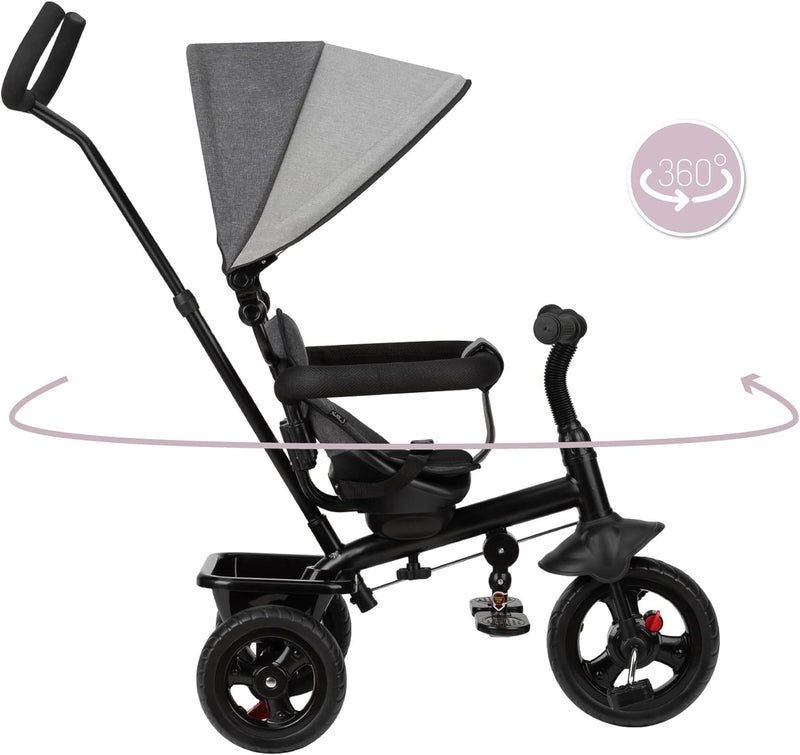 MoMi IRIS 5-in-1 Kinder-Dreirad mit Buggy-Funktion, für Kinder ab 9. Lebensmonat bis zu 5 Jahren, 36