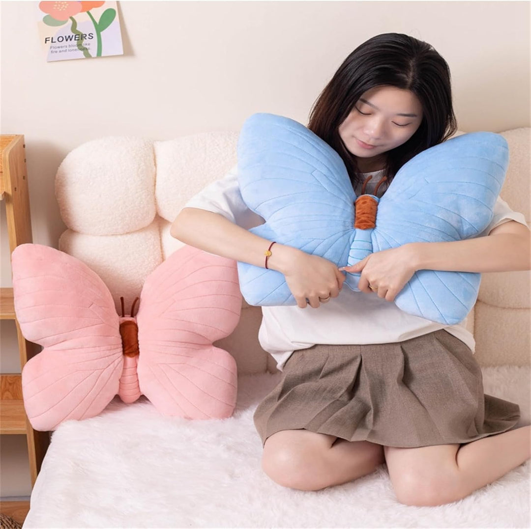 Champracer Schmetterlingsförmiges Wurfkissen, Schmetterling Kissen Kuschelkissen Kinder, Kreative Fl