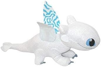 playbyplay HTTYD3 Dragons, Plüschtier Light Fury (weisse Urie), 30 cm, leuchtet im Dunkeln