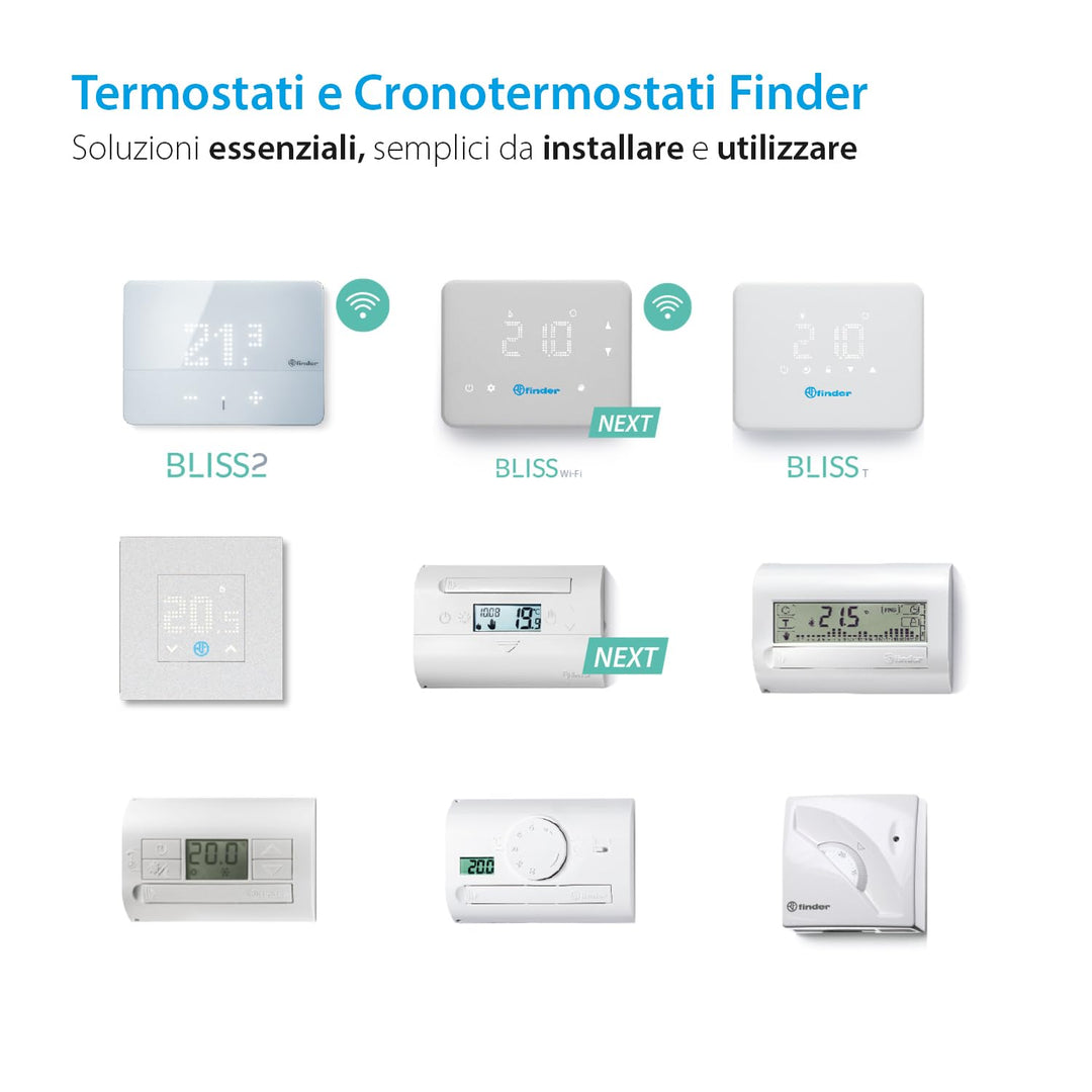 Thermostati - Sommer/Winter Typ 1T9190030000 - Serie 1T Finder weiss
