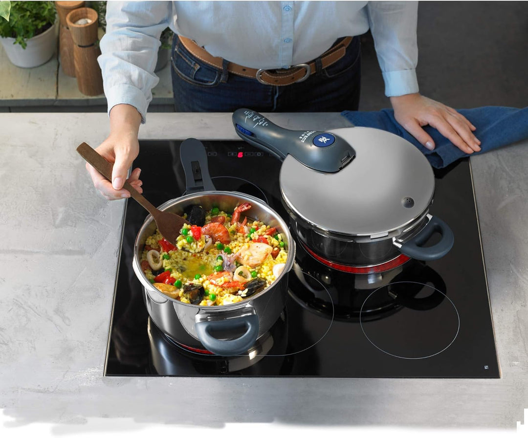 WMF Perfect Plus Schnellkochtopf- Unterteil Induktion 3l, Dampfkochtopf ohne Deckel, Cromargan Edels