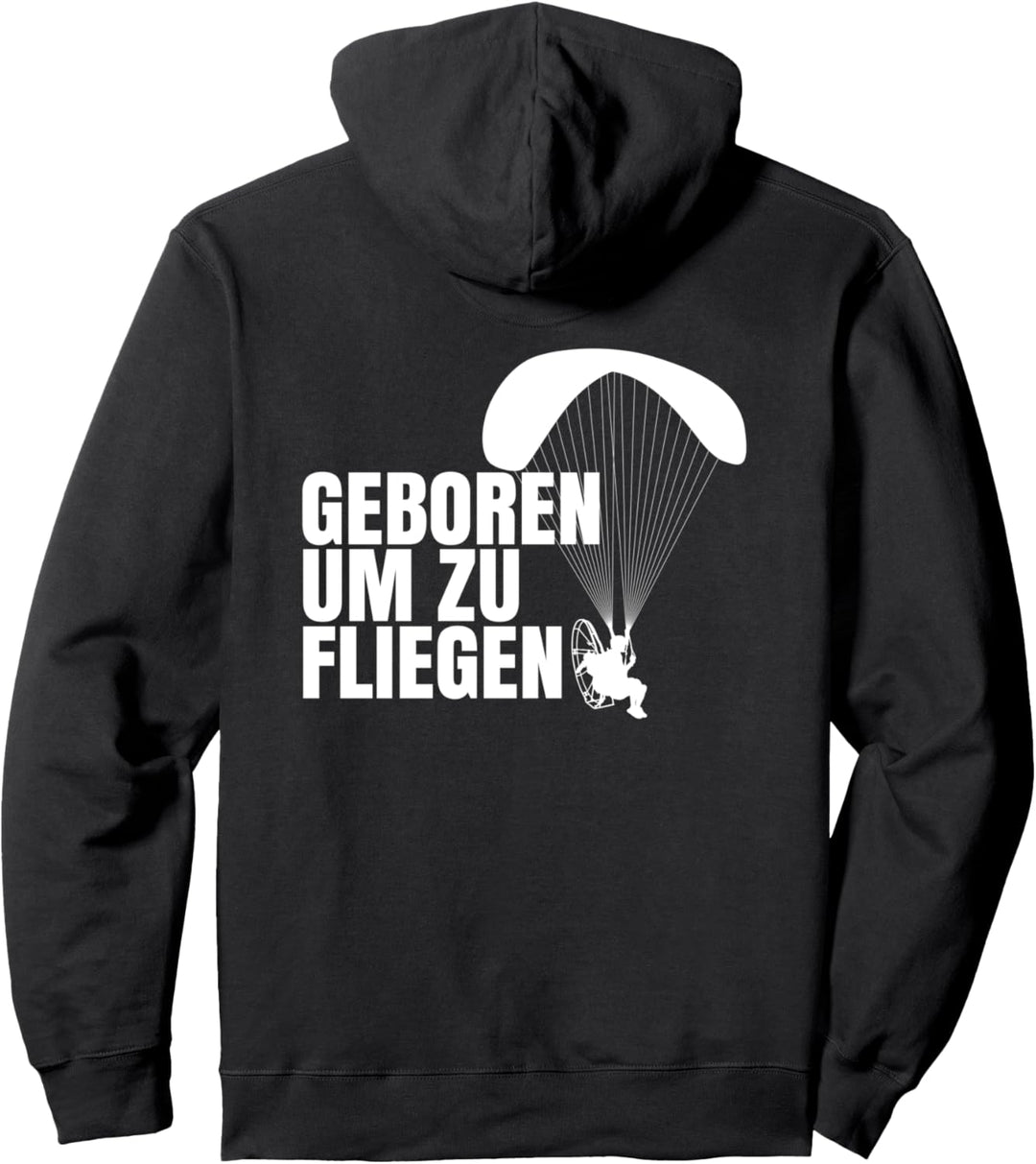 Geboren um zu fliegen - Motorschirm Pullover Hoodie