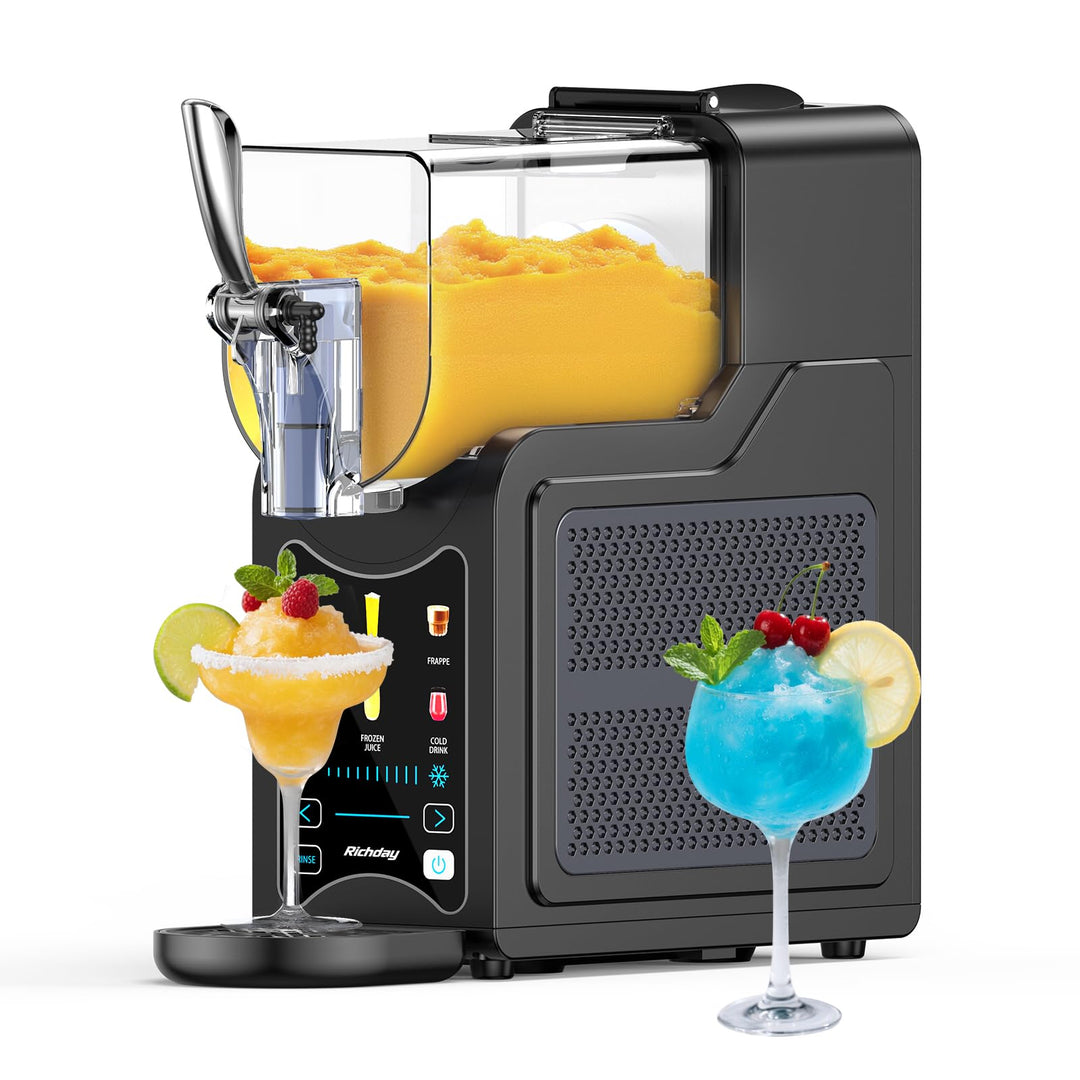 Richday Slush Eis Maschine, 2L Kapazität, LED Display, WhisperChill Technologie, 6 Programme, für Mi