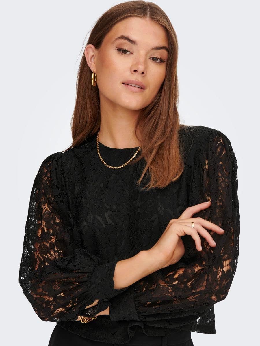 ONLY Damen Shirt S Schwarz, S Schwarz