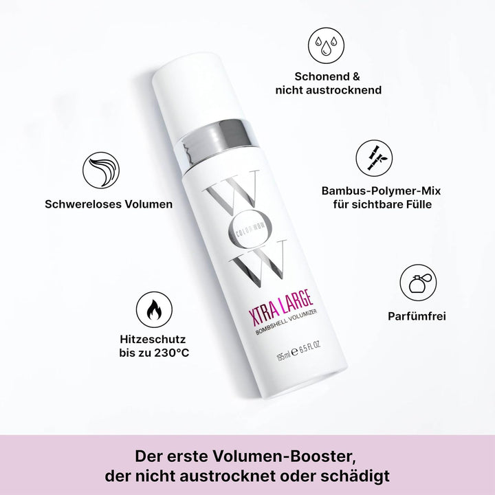 Color Wow Schaumfestiger Volumen Xtra Large, Haarfestiger Schaum Feines Haar, Haarstyling mit Hitzes