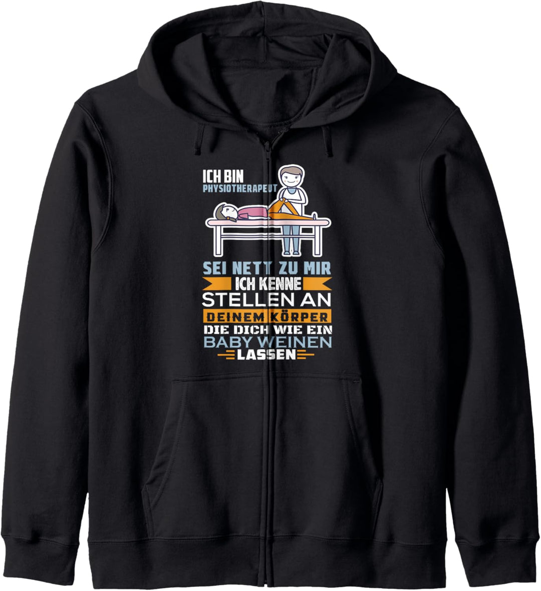Physiotherapeut Physio Geschenk Physiotherapie Osteopathie Kapuzenjacke