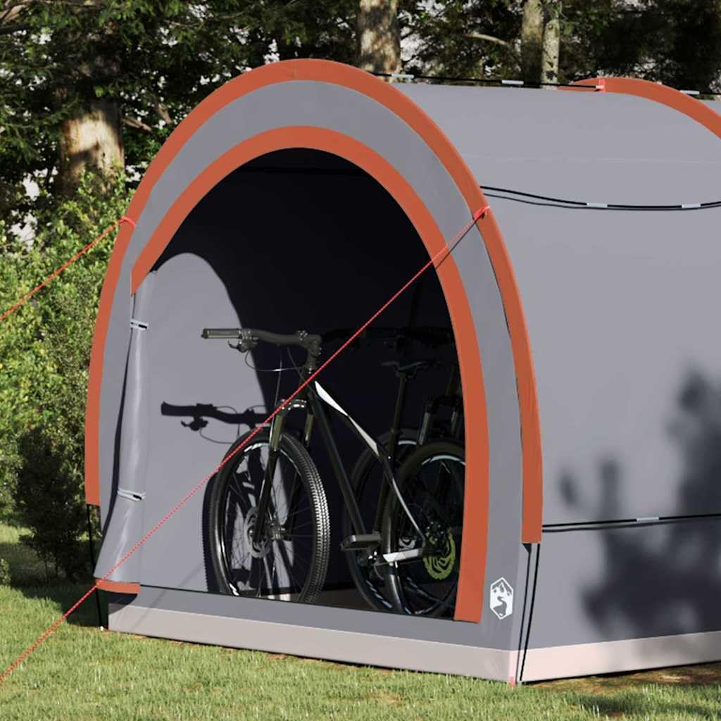 Mangloder Fahrradgarage mit Dach Grün x x TAFT wetterfestes Outdoor-Fahrradlagerzelt mit E-Port, Sta