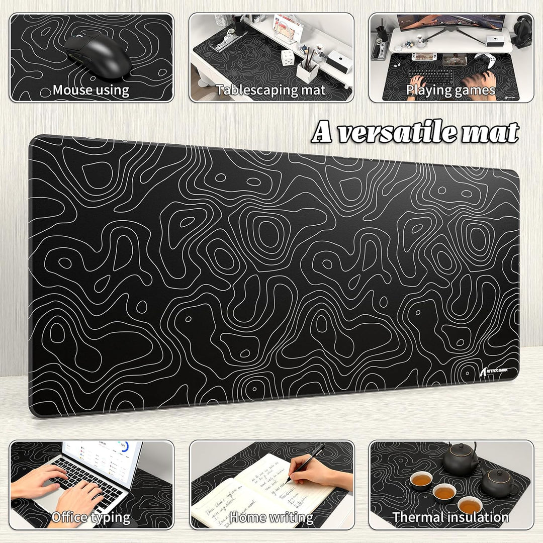ATTACK SHARK CM02PRO E-Sport-Gaming-Mauspad, strapazierfähiges, grossformatiges Mauspad mit wasserab