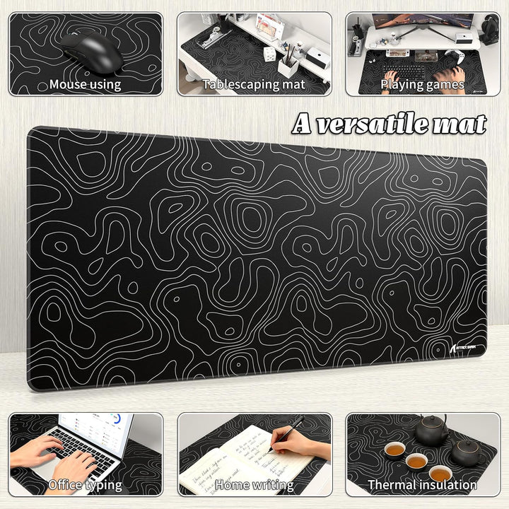 ATTACK SHARK CM02PRO E-Sport-Gaming-Mauspad, strapazierfähiges, grossformatiges Mauspad mit wasserab