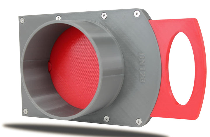 DRUCKKRAFT Blastgate DN120 mm | Luft Absperrschieber für Absauganlage | Lüftungsschieber | Luftstrom