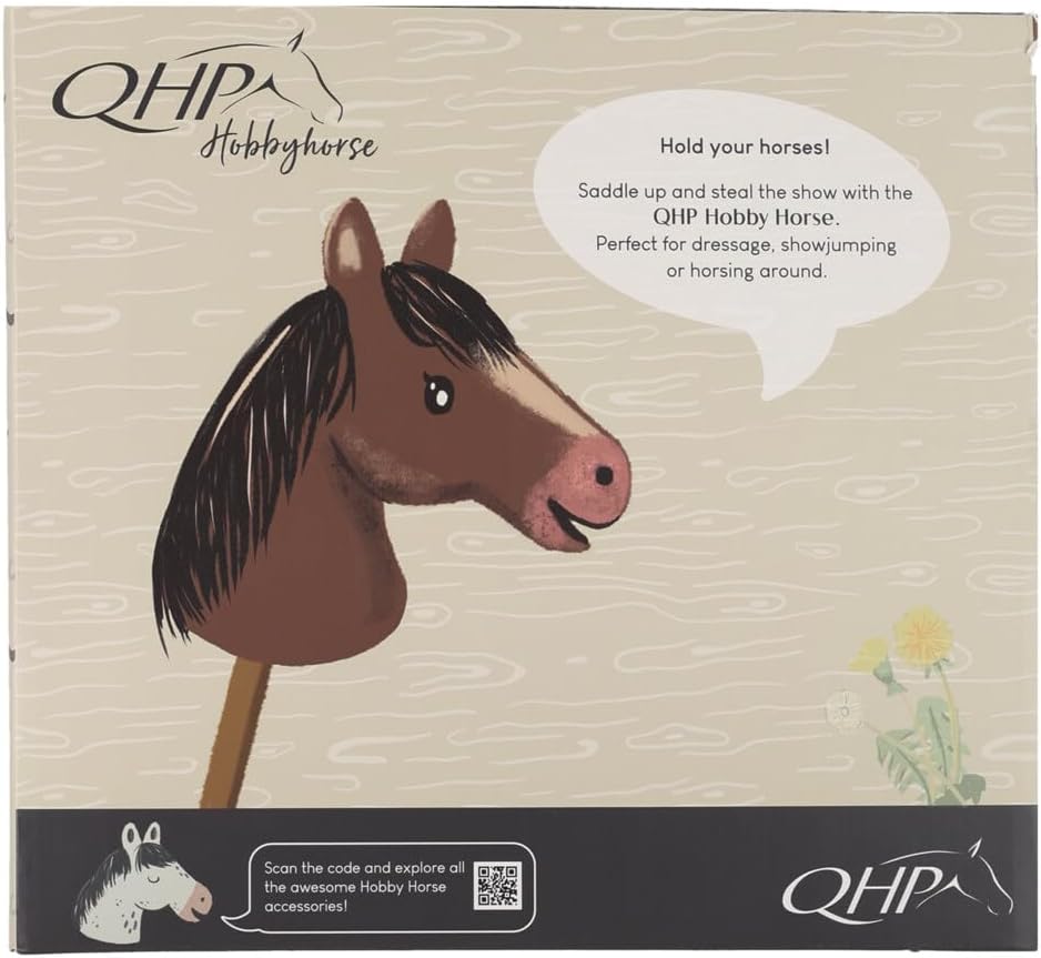 QHP Steckenpferd Hobby Horse (Grau), Grau