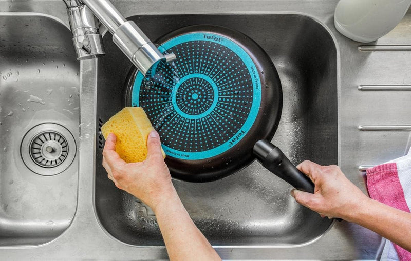 Tefal B30311 Cook&Clean Wok 30cm hoher Rand, Teflon Antihaftbeschichtet, Wokpfanne Hochrand tief, Pf