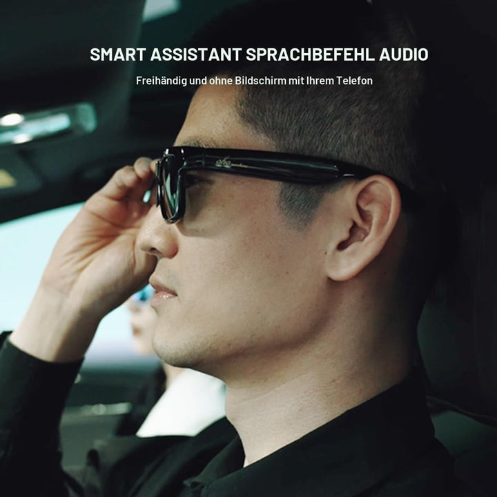 OhO sunshine Audio Sunglasses,Voice Control and Open Ear Style Listen Music and Calls with Volumn UP