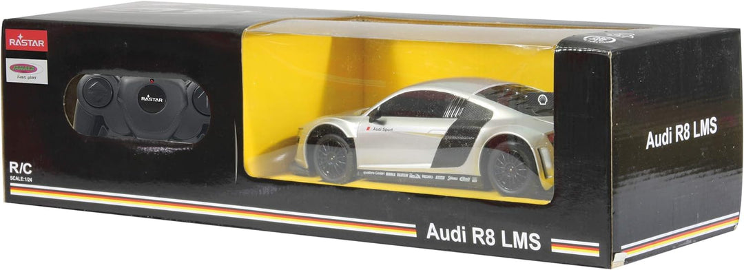 JAMARA 404435 - Audi R8 LMS 1:24 2,4GHz - offiziell lizenziert, ca zu 1 Stunde Fahrzeit bei ca. 9 Km