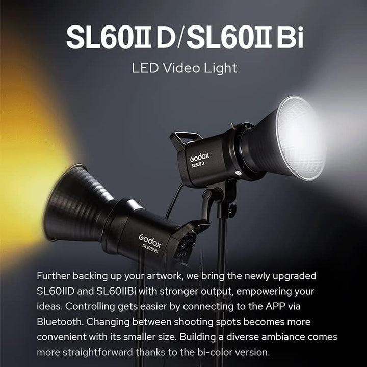 Godox SL-60W LED Continuous Light - 5600±300K Recording Photography Wireless Brightness Adjustable 4