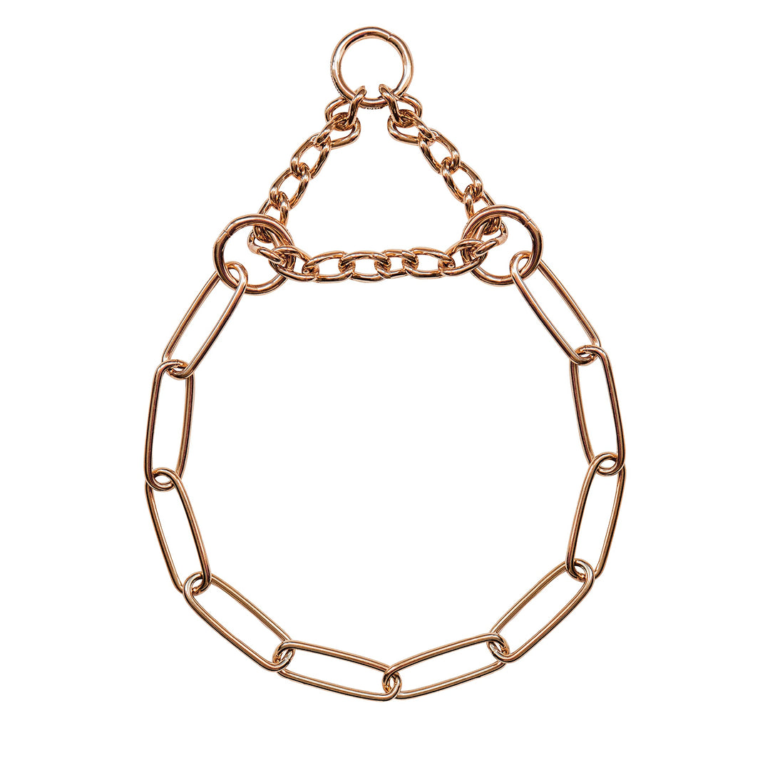 Sprenger Hundehalskette mit Durchzugskette 3mm I CUROGAN Hundehalsband für langhaar Hunderassen bis