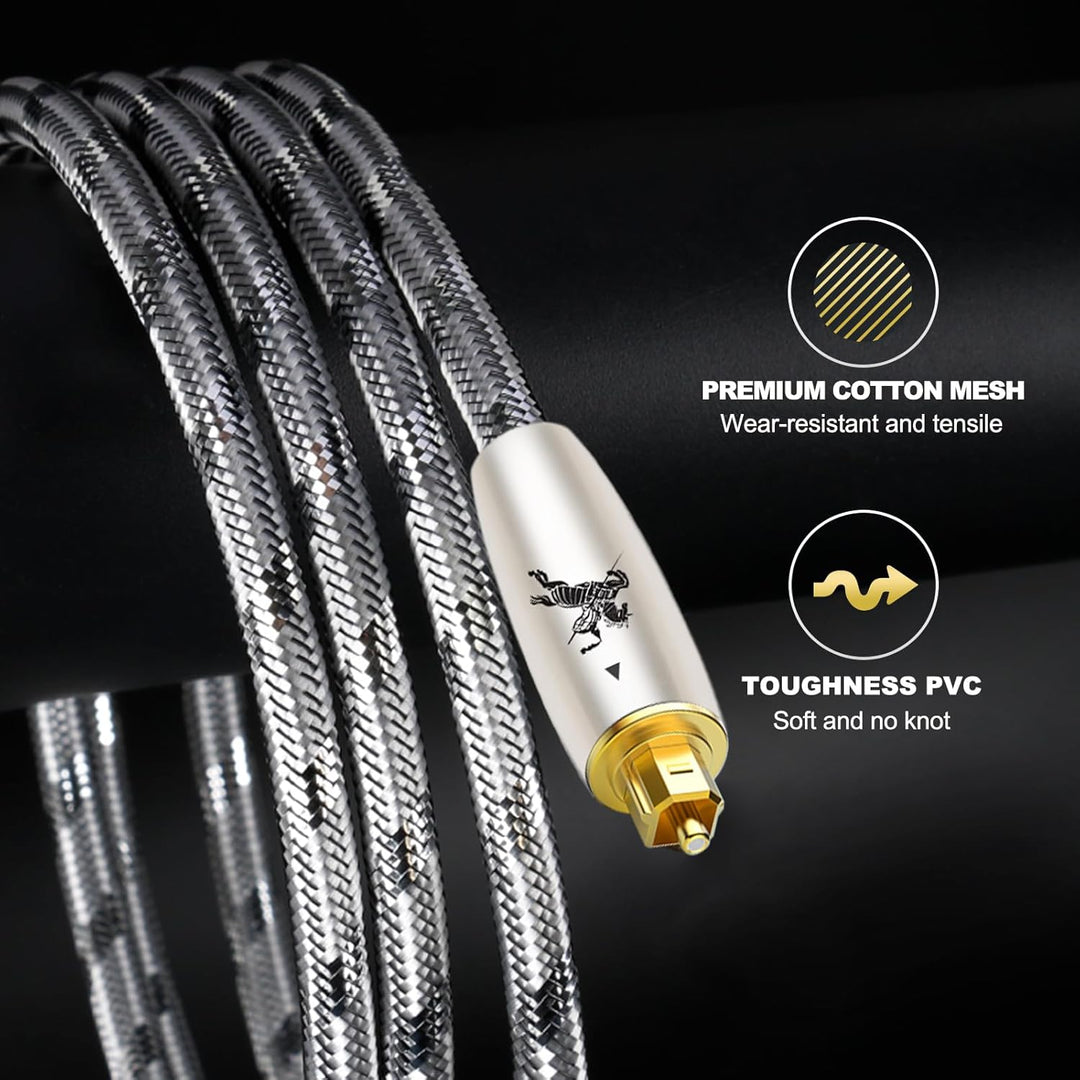 Impeto Mini Toslink auf Toslink Kabel 2M Optisches Digital Audiokabel Optical Audio Kabel 3,5 (Nicht