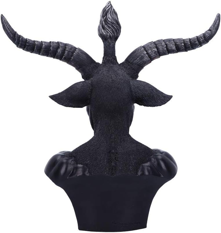 Nemesis Now Himmlische Baphomet-Büste, Polyresin, 33 cm, Schwarz/silberfarben