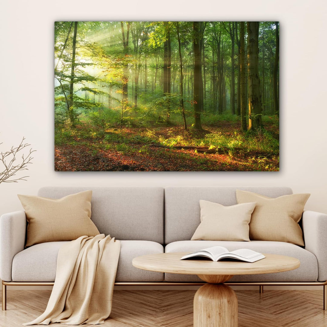 MuchoWow© Bild auf Leinwand Gross 120x80 cm XXL Schlafzimmer Bilder Wand Deko Wohnzimmer Modern Wand