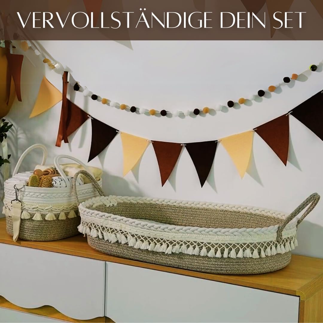 SEBRAM wickelkorb baby - moseskorb, wickelauflage malm kommode, wickelaufsatz hemnes, wickelunterlag