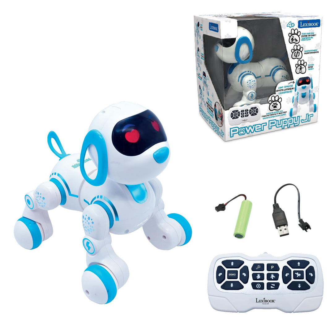 Lexibook Power Puppy® Jr - Mein Kleiner Ferngesteuerter Roboterhund zum Trainieren - Roboterhund mit