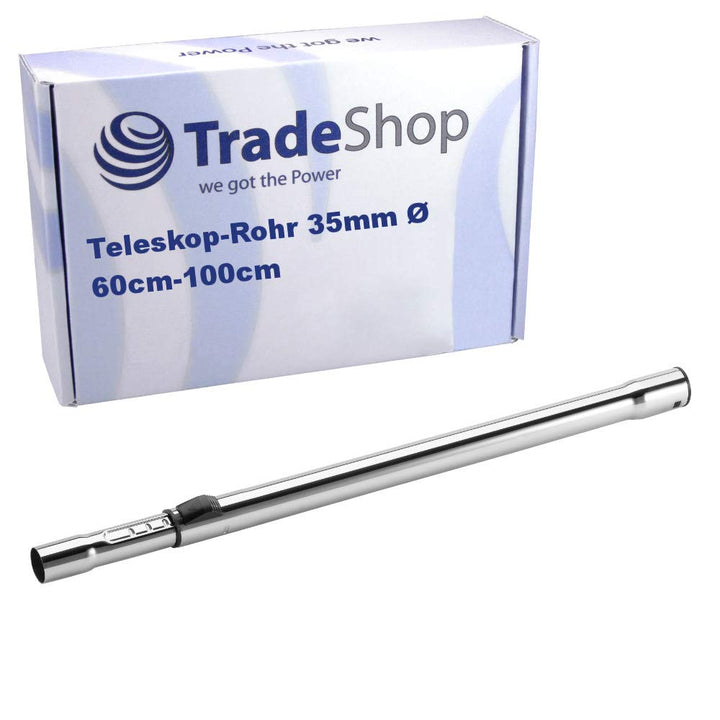 Trade-Shop Universal Teleskop-Rohr für 35mm Ø Staubsauger/Ersatz Rohr Staubsaugerrohr, längenverstel