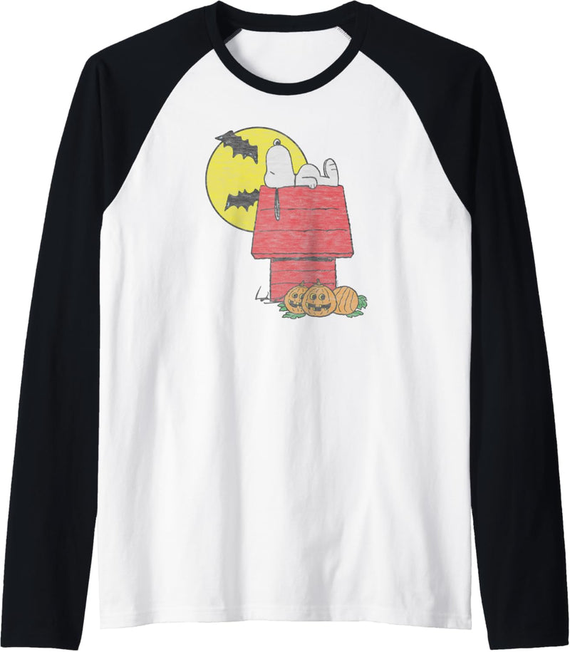 Peanuts Halloween Snoopy Chillin Raglan