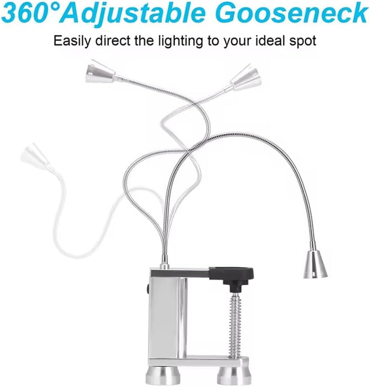 Bright LED BBQ Grill Light -360 Grad Flexibler Schwanenhals mit Magnetischer Basis und Einstellbare