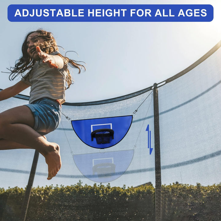 Trampolin Basketballkorb, Abreissrand zum Eintauchen TrampolinBasketballaufsatz mit Mini Basketbälle