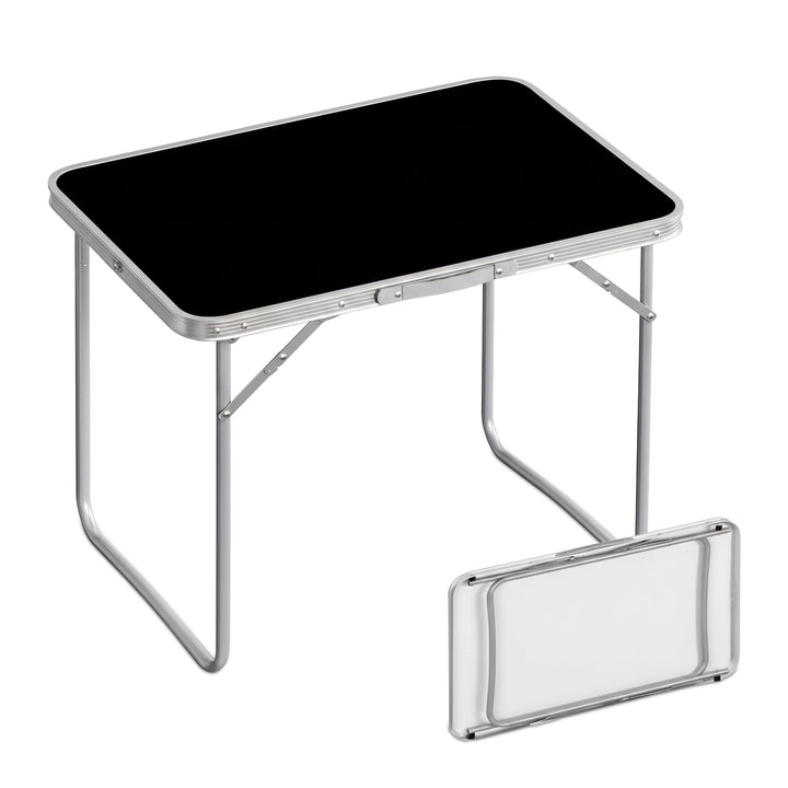 Relaxdays Campingtisch, Faltbarer Beistelltisch, HBT 68,5 x 80 x 60 cm, Camping & Picknick, Klapptis