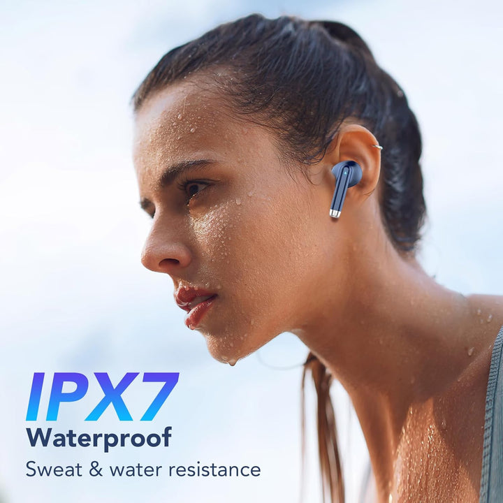 QXQ Bluetooth Kopfhörer, 2026 Neue Kopfhörer Kabellos Sport In Ear Bluetooth 5.4 Headphones mit 4 EN