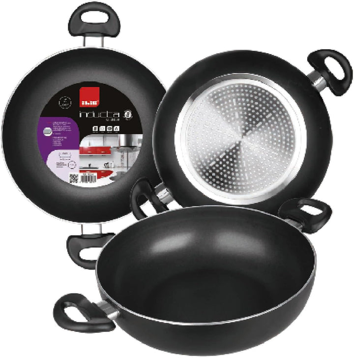 IBILI - Bratpfanne mit 2 Henkeln I-Chef, 40 cm, Aluminium, Anti-Haft 40 cms, 40 cms