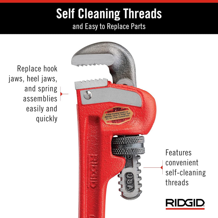 RIDGID 31000 Modell 6" gerade Rohrzange für schwere Beanspruchung, 6" Sanitär-Schraubenschlüssel 6 i