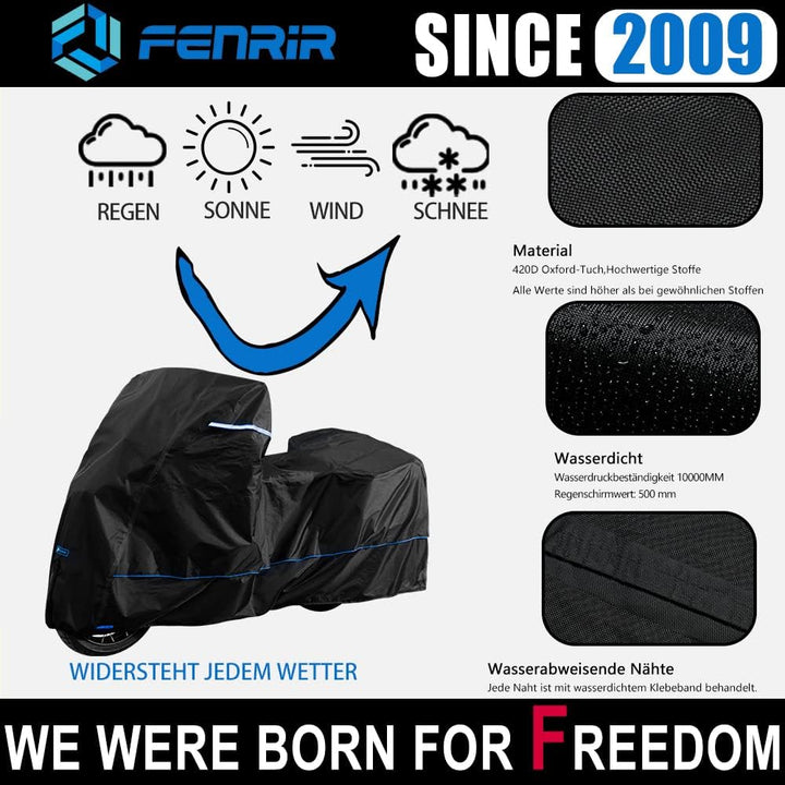 FENRIR 230CM 420D Motorrad abdeckplane motorradabdeckungen motorradabdeckung Outdoor wasserdicht win