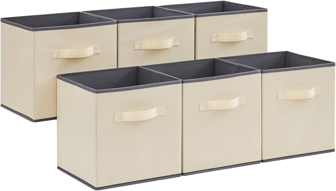 Lifewit 6 Stück Aufbewahrungsbox aus Stoff, Faltbar Aufbewahrungswürfel Kallax Boxen Aufbewahrung au