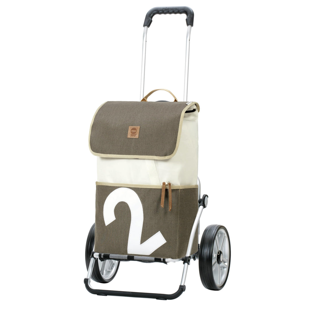ANDERSEN Einkaufstrolley - Royal Shopper 360° Mole 2 41 L Einkaufsroller, Segelstoff, upcycling, Alu