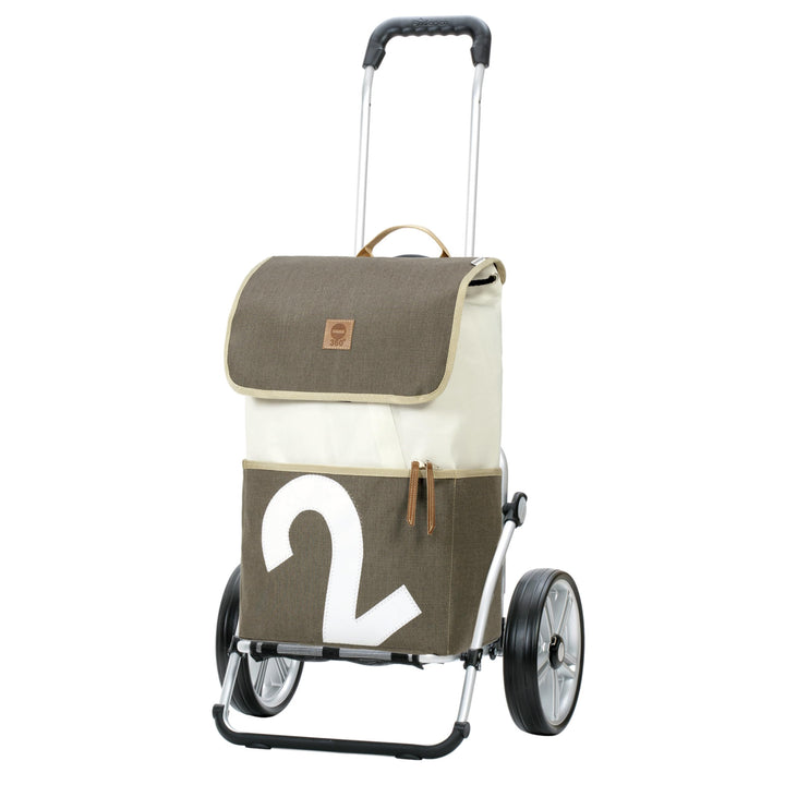 ANDERSEN Einkaufstrolley - Royal Shopper 360° Mole 2 41 L Einkaufsroller, Segelstoff, upcycling, Alu