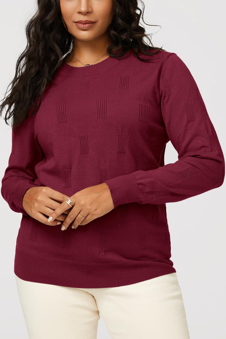 Arach&Cloz Pullover Damen Kurzarm/Langarm Elegant Herbst Winter Strickpullover Rundhals Pulli Sweats