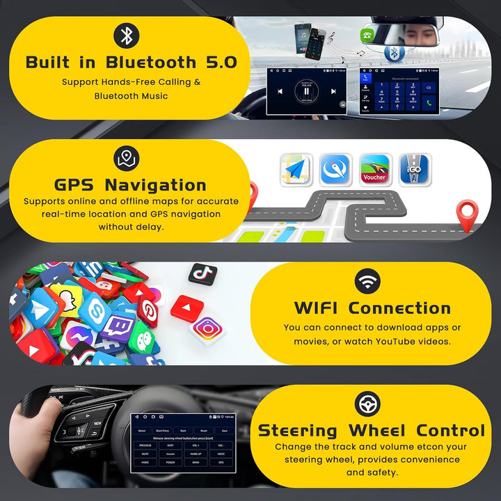 Inefala Android 15 Autoradio für Peugeot 308/408 2007-2015
