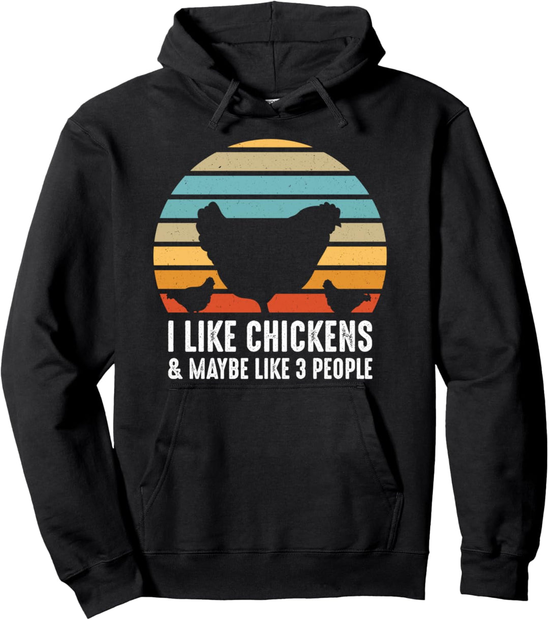 Funny Vintage Chicken Sweater Country Farm Women Girl Men Pullover Hoodie