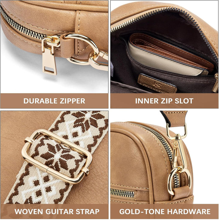 BOSTANTEN Handytasche zum Umhängen Leder, Damen Handy Umhängetasche, Handytasche mit Geldbörse zum U