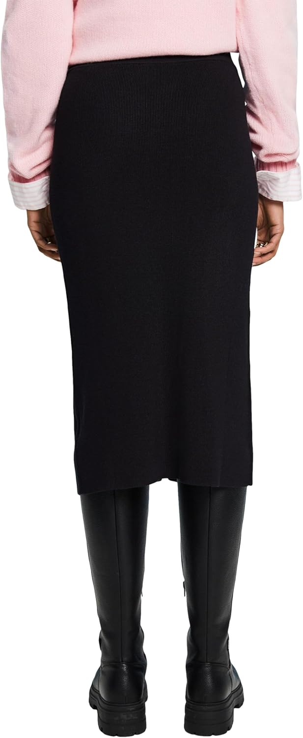 ESPRIT Damen Rock XXS 001/Black, XXS 001/Black